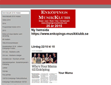Tablet Screenshot of enkopings-musikklubb.com